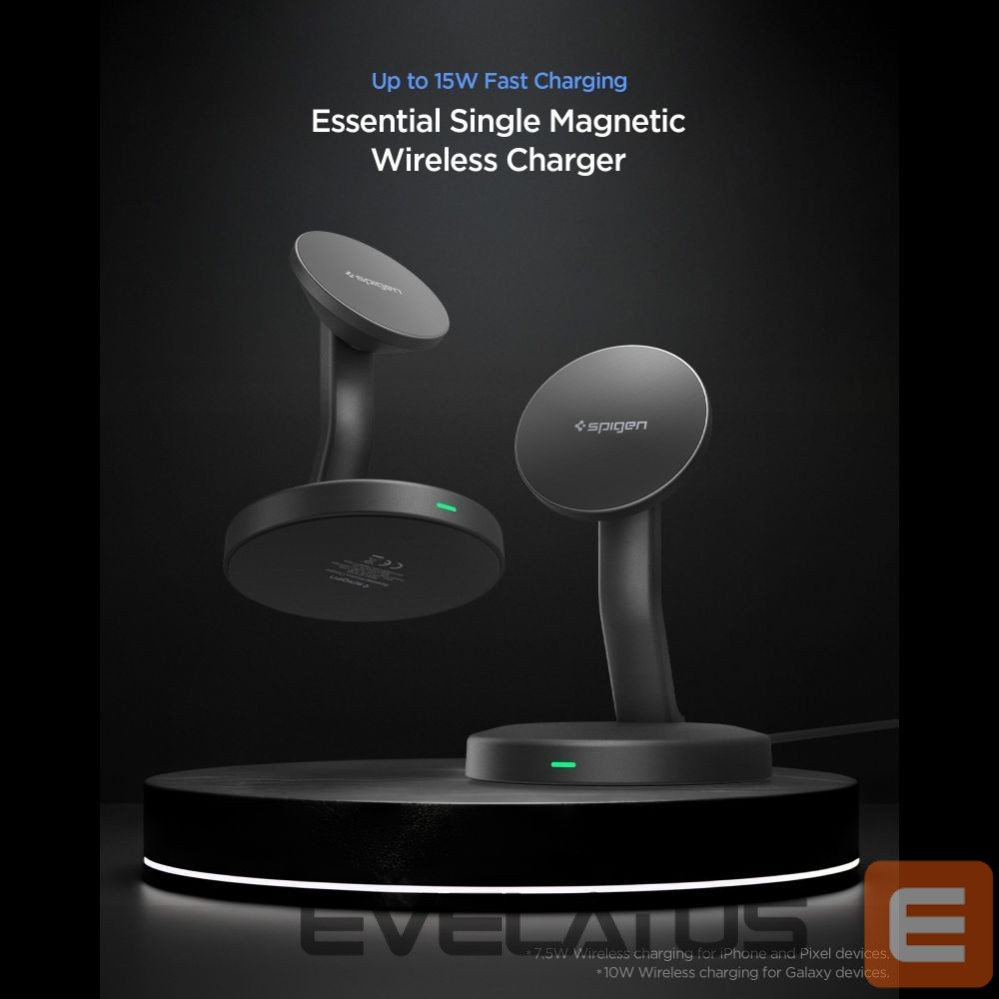 Muud kaubad Spigen Spigen EF151MS Essential MagSafe 15W Wireless Charger - Black