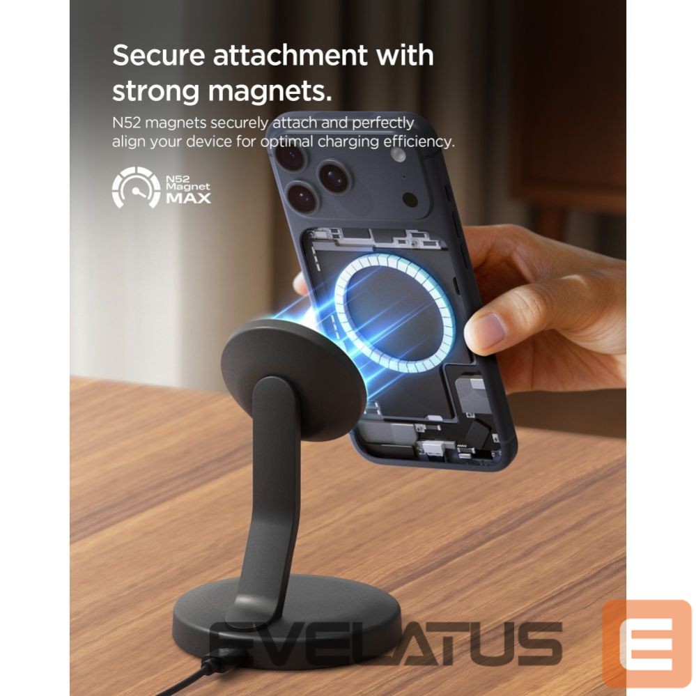 Muud kaubad Spigen Spigen EF151MS Essential MagSafe 15W Wireless Charger - Black