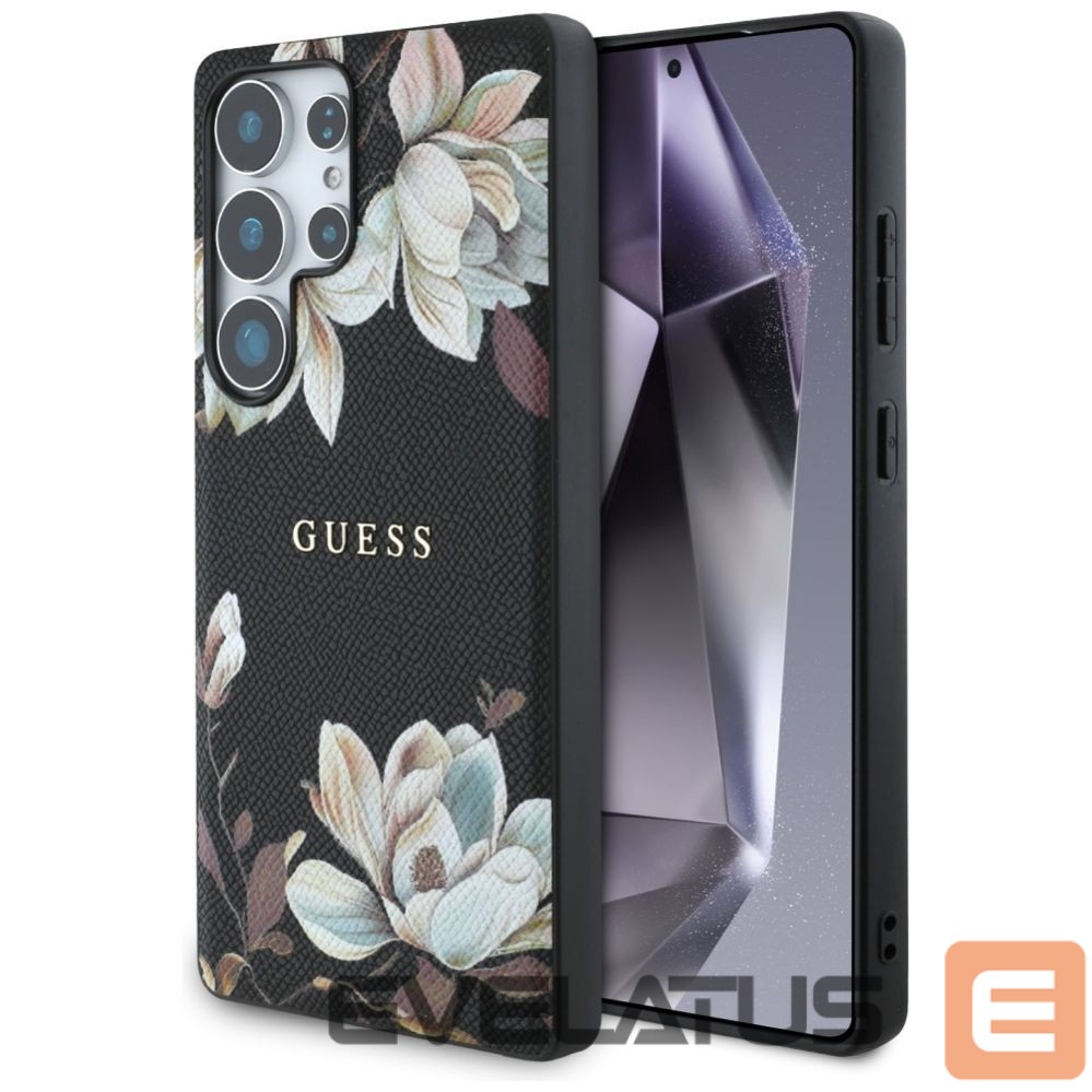 Other goods Guess Guess Grained Printed Flower Pattern MagSafe case for Samsung Galaxy S25 Ultra black