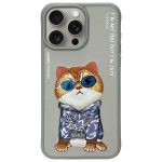 Muud kaubad Nimmy  Nimmy Glasses Cool Cat Case for iPhone 15 Pro Max - Gray 
