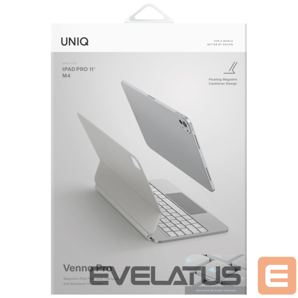 Other goods UNIQ Uniq Venno Pro Magnetic Smart Case with Keyboard for iPad Pro 11" (2024/2025) - White