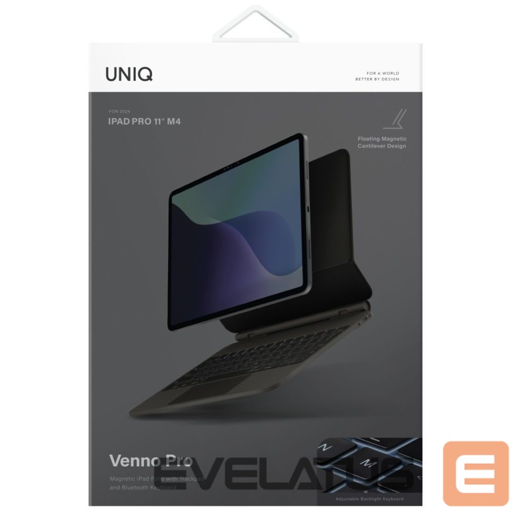 Other goods UNIQ Uniq Venno Pro Magnetic Smart Case with Keyboard for iPad Pro 11" (2024/2025) - Black