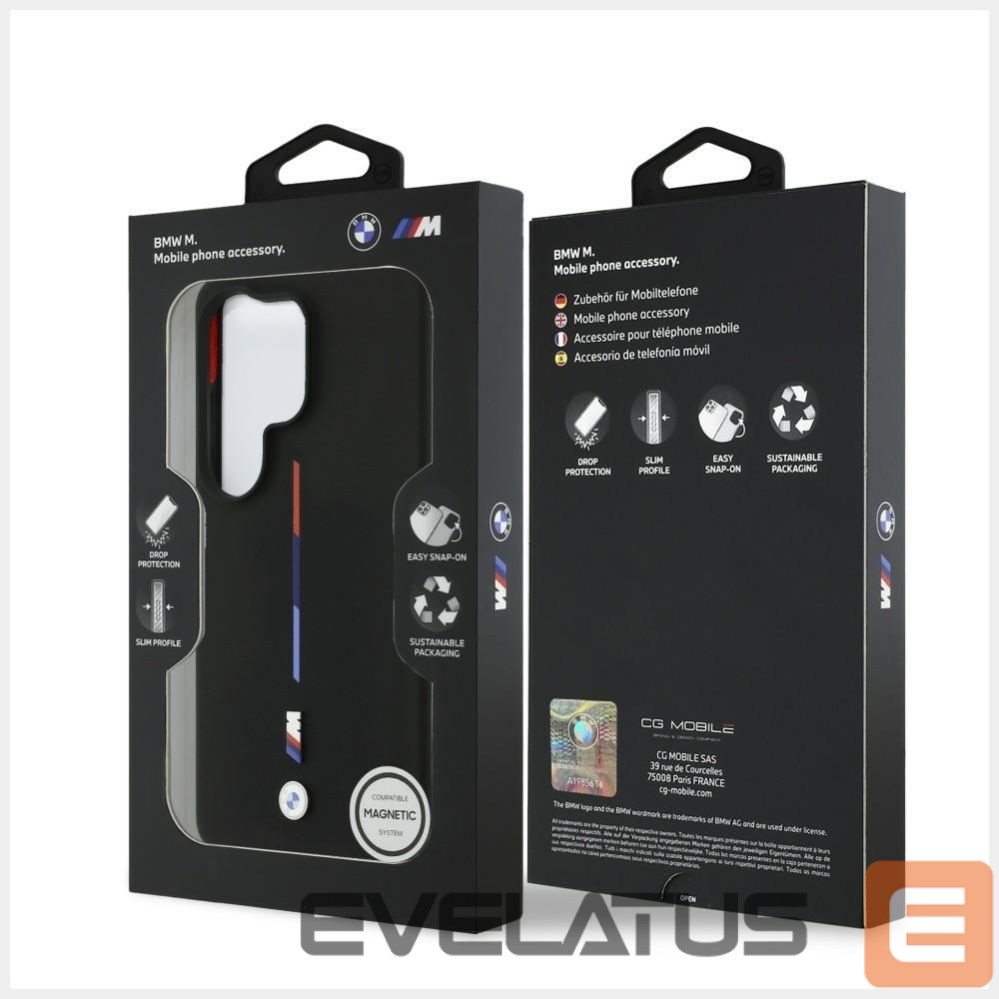 Muud kaubad BMW BMW M Silicone Tricolor Line MagSafe Case for Samsung Galaxy S26 Ultra - Black