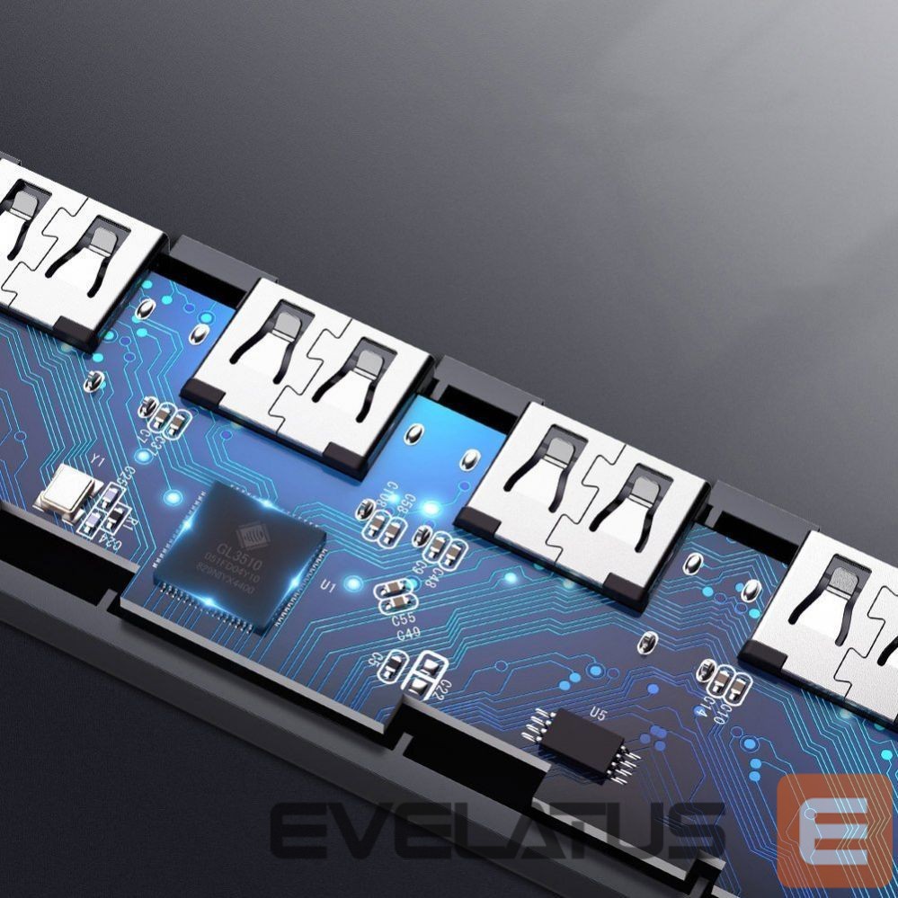 Kaabel Ugreen Ugreen USB HUB - 4x USB 3.2 Gen 1 with micro USB power port gray (CM219 50985)