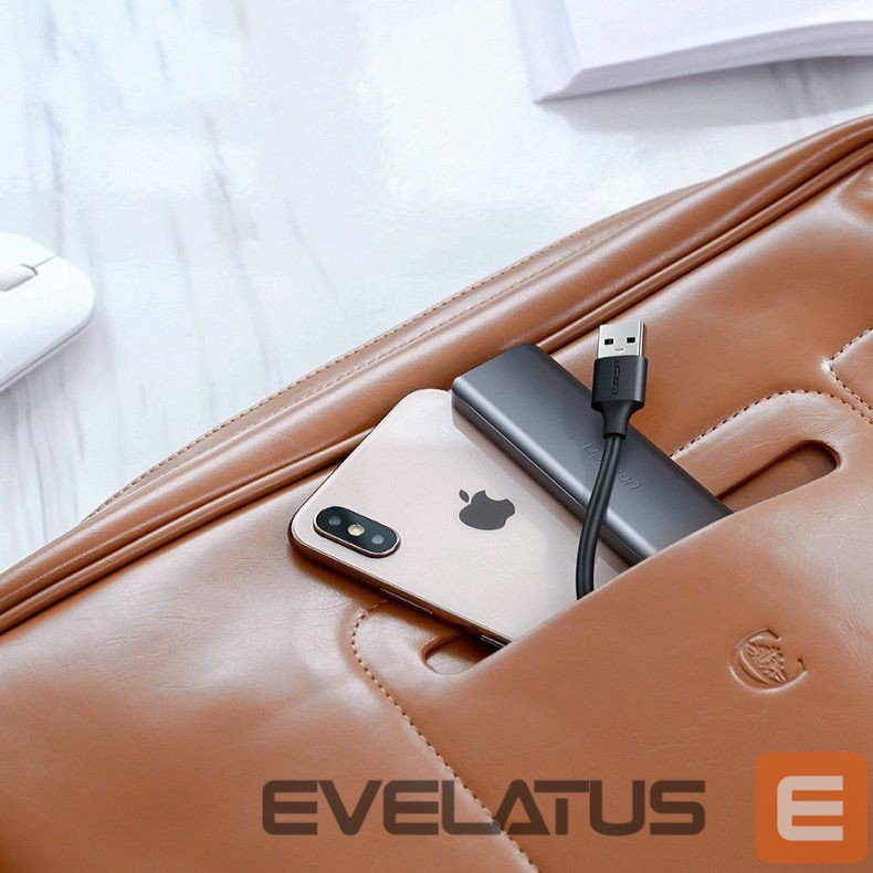 Kaabel Ugreen Ugreen USB HUB - 4x USB 3.2 Gen 1 with micro USB power port gray (CM219 50985)