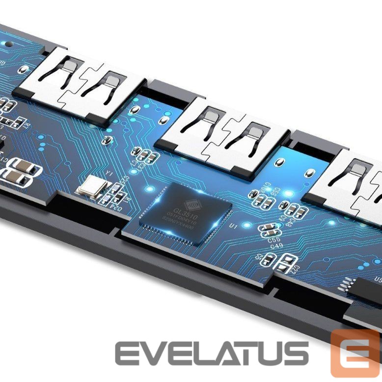 Kaabel Ugreen Ugreen USB HUB - 4x USB 3.2 Gen 1 with micro USB power port gray (CM219 50985)