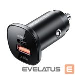 Adapter Acefast  Acefast car charger 38W USB Type C / USB, PPS, Power Delivery, Quick Charge 3.0, AFC, FCP black (B1 black) 
