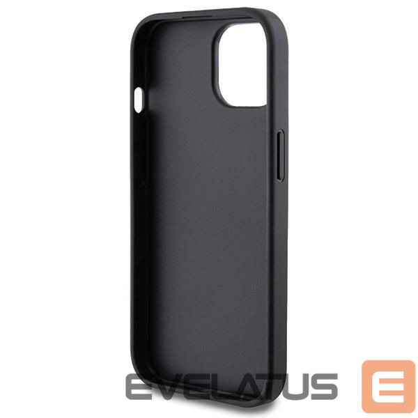 Back panel cover Guess Guess 4G Metal Gold Logo iPhone 15 Case - Gray