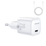 Adapter Joyroom  Joyroom JR-TCF02 USB-C PD 20W wall charger + USB-C cable - white 