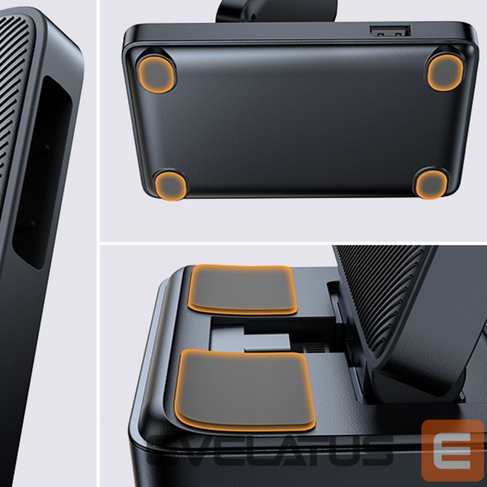 Adapter Joyroom Joyroom JR-WQS01 Samsung Galaxy USB-C 4in1 charging station foldable + USB-A - USB-C cable - black