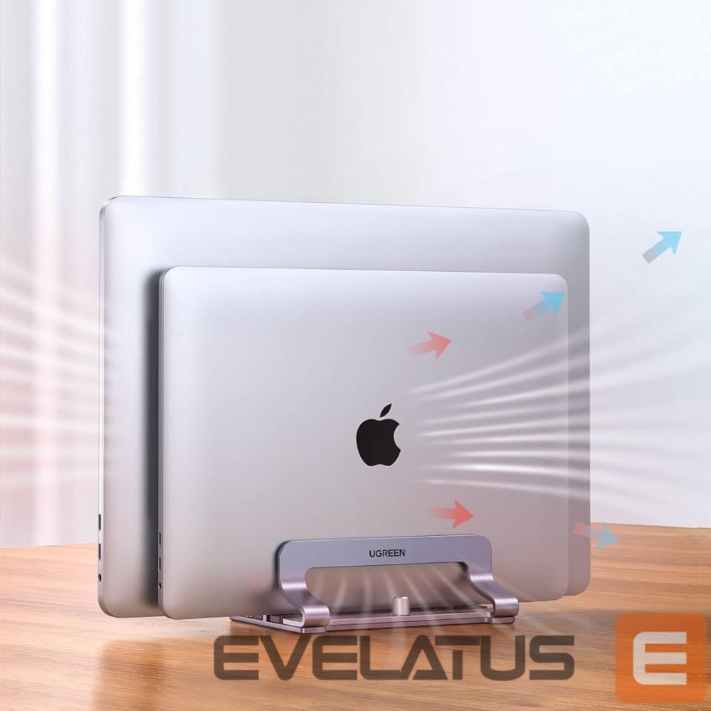 Laadija Ugreen Ugreen LP258 Vertical Stand for 2 Devices Aluminum for Laptop Tablet - Silver