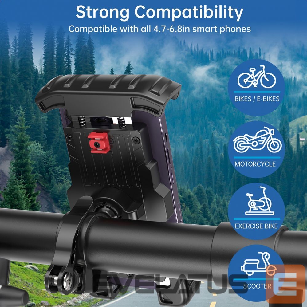 Auto holder Choetech Choetech H067 adjustable bicycle phone holder - gray