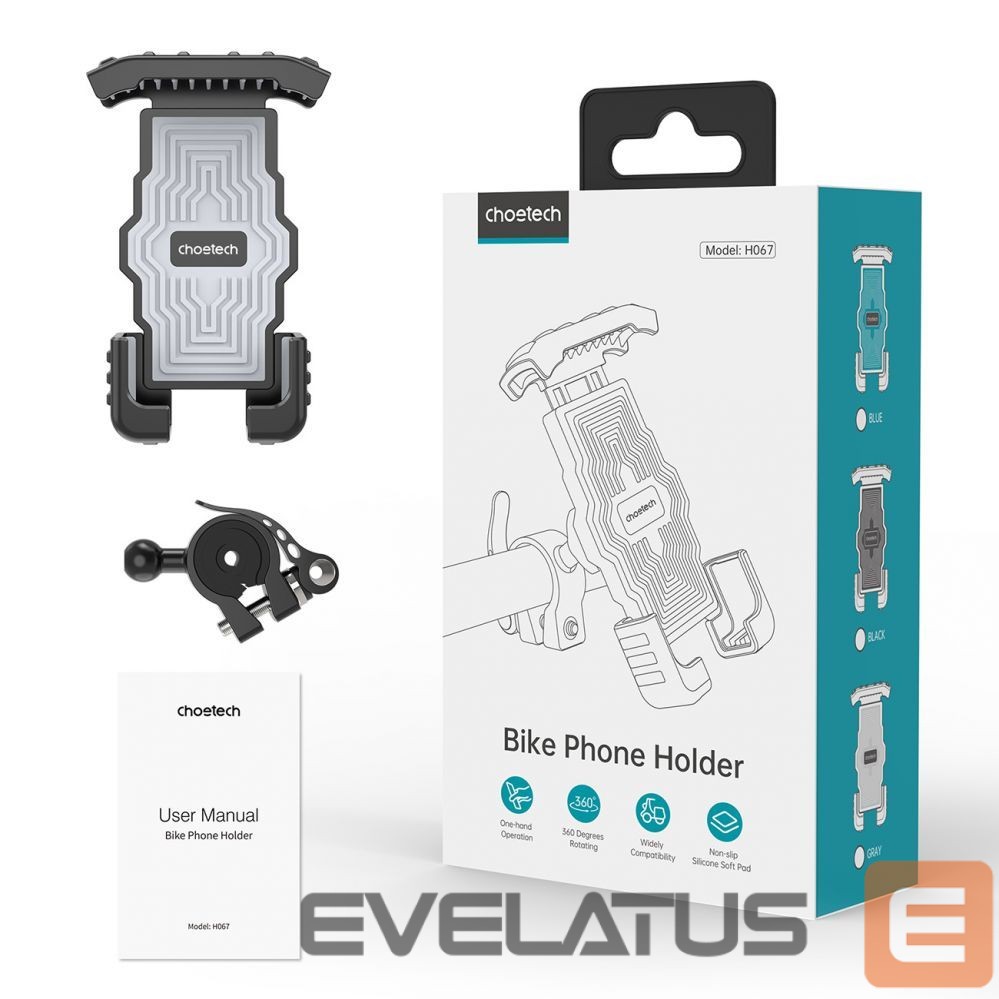 Auto holder Choetech Choetech H067 adjustable bicycle phone holder - gray
