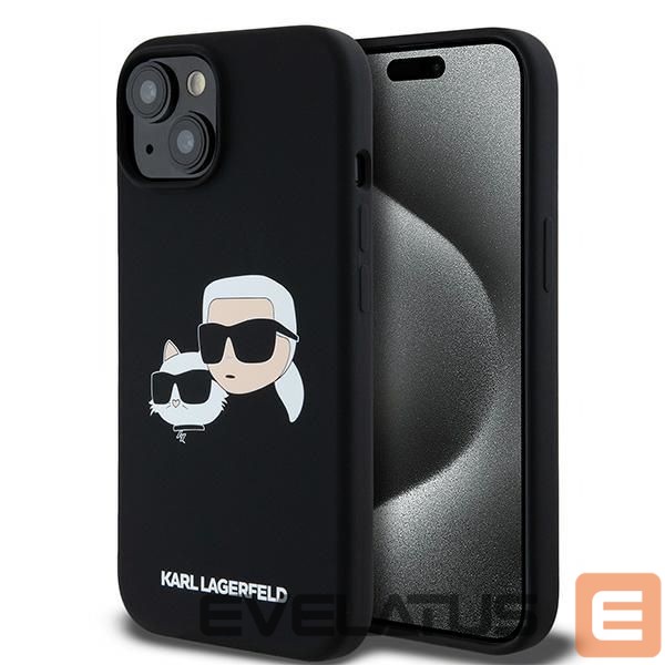 Other Phone Accessory Karl Lagerfeld Karl Lagerfeld Silicone Karl&Choupette MagSafe case for iPhone 15 / 14 / 13 - black