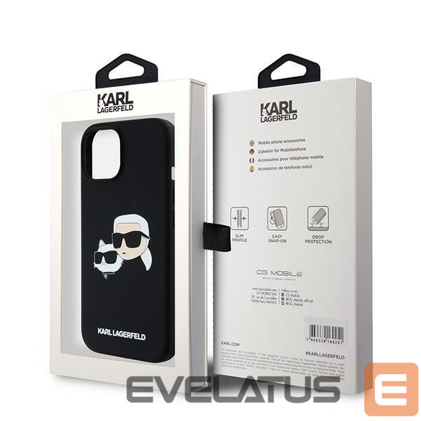 Other Phone Accessory Karl Lagerfeld Karl Lagerfeld Silicone Karl&Choupette MagSafe case for iPhone 15 / 14 / 13 - black
