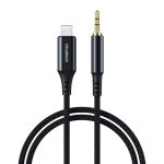 Cable Choetech  Choetech AUX009 Lighting / mini jack 3.5mm cable 2 m - black 
