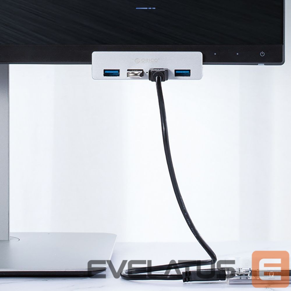 Üleminek Orico Orico MH4PU Hub Clamp-Mounted 4x USB-A 3.0 - Silver