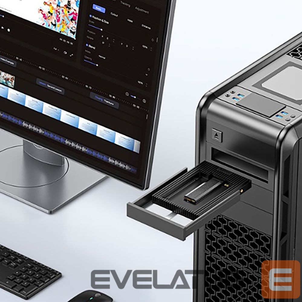 Muu arvutitarvik Orico Orico D2NS-6G M.2 NGFF to 3.5" Drive Adapter - Black