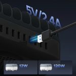 Adapteris Orico  Orico DUK-10P-V1 Smart Charging Station 10 x USB-A - Black 