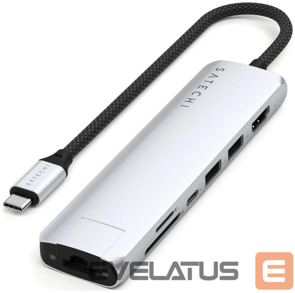 Muu arvutitarvik Satechi Adapter HUB 7in1 USB C Satechi Slim ST-P7SS silver