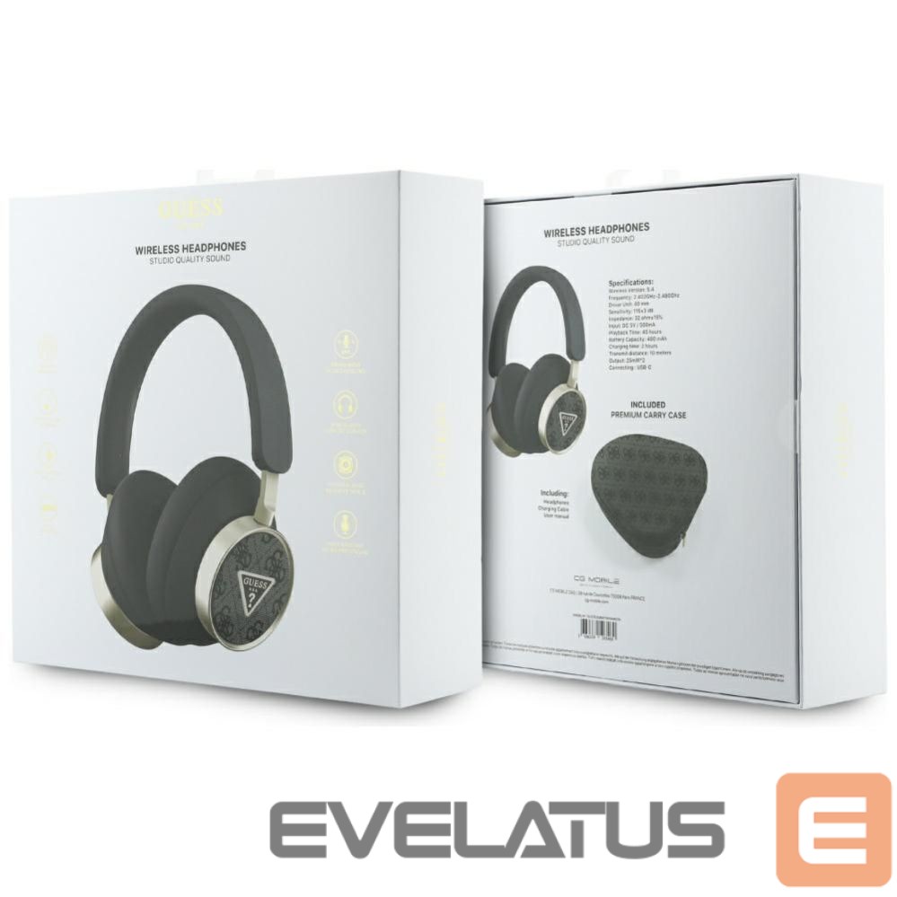 Muud kaubad Guess Wireless headphones Guess ENC GUBHC15P4MRCTK (4G Triangle Logo) black