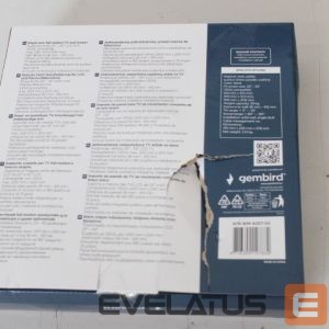 TV bracket Gembird  SALE OUT.  WM-42ST-02 TV wall mount (full-motion), 23”-42” |  Wall mount | WM-42ST-02 | Tilt, Swivel | 23-42 " | DAMAGED PACKAGING | Black 