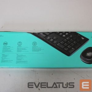 Computer keyboard Logitech  SALE OUT.  MK270 Wireless Keyboard and Mouse Combo, Black |  MK270 | Keyboard and Mouse Set | Wireless | US | DAMAGED PACKAGING | Black 