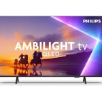 Televizoriai Philips  4K Ambilight TV | 55PUS8450/12 | 55 | Smart TV | TITAN OS | UHD | Black 