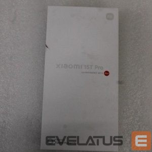 Смартфон Xiaomi  SALE OUT.  15T Pro (Black) Dual SIM 6.78" LTPO AMOLED 1440x3200/3.4GHz&3.0GHz/1024GB/12GB RAM/Android16/5G,MZB0KU6EU | SALE OUT.  15T Pro | Black | 6.83 " | 144Hz eye-care | 2772 x 1280 pixels | Mediatek | Dimensity 9400+ | Internal RAM 12 GB | 1024 GB | Dual SIM | 5G | Main camera resolution 50+50+12 MP | Secondary camera resolution 32 MP | Android | 5500 mAh | DAMAGED PACKAGING AND SEAL 