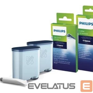 Filtrid ja tarvikud Philips  | Coffee maker Maintenance kit: oil, 2xAquaClean, 6xcoffee oil remover tablets, 6xMilk circuit cleaner sachets | CA6707/10 