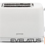 Skrudintuvas GORENJE  T850DPW Toaster, Power 850 W, 2 slots, White | 
