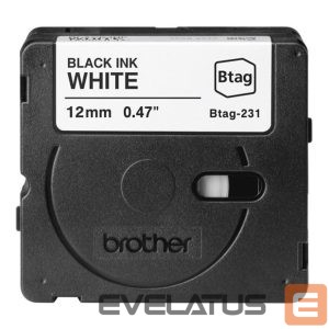 Tarvikud ja tarvikud Brother  BTAG-231 | Black on White | Btag 