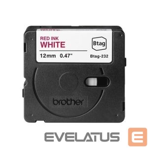 Tarvikud ja tarvikud Brother  BTAG-232 | Red on White | Btag 