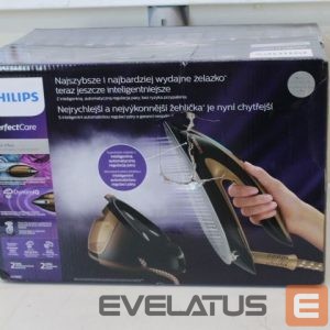 Утюг Philips  SALE OUT.  GC9682/80 PerfectCare Elite Plus Ironing system, Continuous steam 165 g/min, Water tank 1.8 L, Black |  PerfectCare Elite Ironing system | GC9682/80 | Iron | 2700 W | Water tank capacity 1800 ml | Continuous steam 165 g/min | Black | DAMAGED PACKAGING 