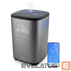 Õhupuhasti ETA  Humidifier | Noble Smart 5629 90000 | 110 W | Water tank capacity 4 L | Suitable for rooms up to 50 m² | Ultrasonic | Grey | Humidification capacity 500 ml/hr 