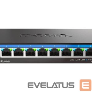 Server – muud tarvikud D-link  DMS-108/E 8-Port 2.5G Multi-Gigabit Desktop Switch | 