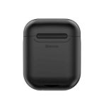 Back panel cover Baseus Apple 2in1 Silicone Protective and Wireless Charger Case for AirPods Black
