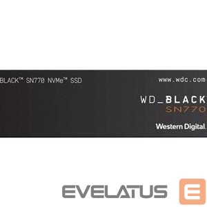 Kõvaketas SSD Western Digital  SSD||Black SN770|250GB|M.2|PCIe Gen4|NVMe|Write speed 2000 MBytes/sec|Read speed 4000 MBytes/sec|WDS250G3X0E 
