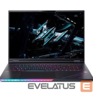 Портативный компьютер Acer  Notebook||Predator|HELIOS 18 AI|PH18-73-90S7|CPU  Intel Core Ultra|U9-275HX|2700 MHz|18"|RAM 64GB|SSD 2TB|NVIDIA GeForce RTX 5090|24GB|ENG|Card Reader SD|Windows 11 Home|Black|3.5 kg|NH.QVWEL.001 