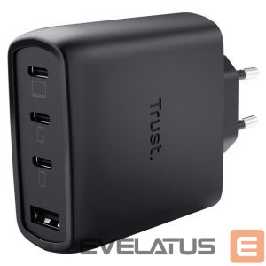 Cables and wires Trust  MOBILE CHARGER WALL MAXO 65W/4-PORT GAN BLACK 26067 