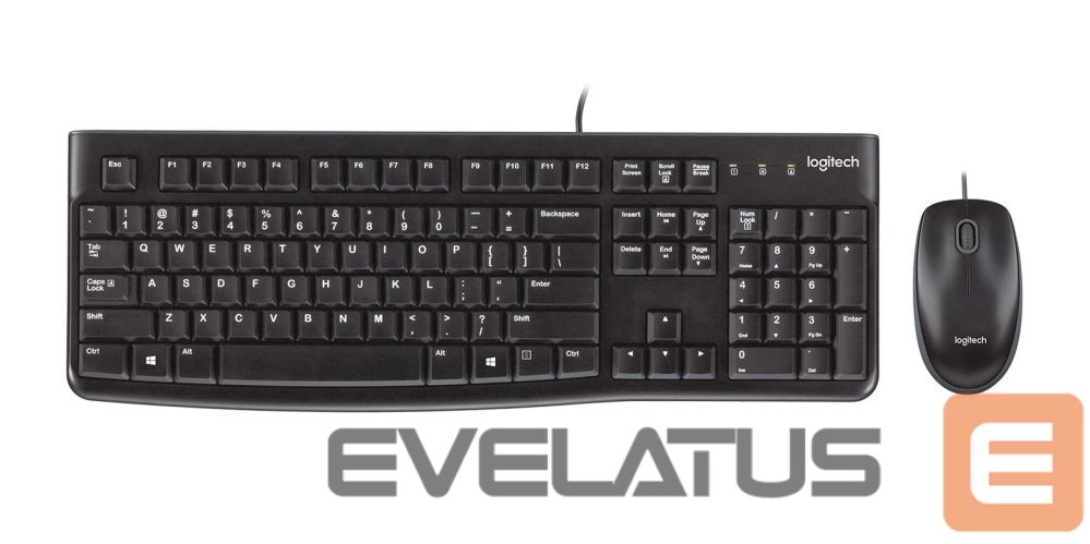 Computer keyboard Logitech KEYBOARD +MOUSE COMBO MK120/BLACK 920-002562