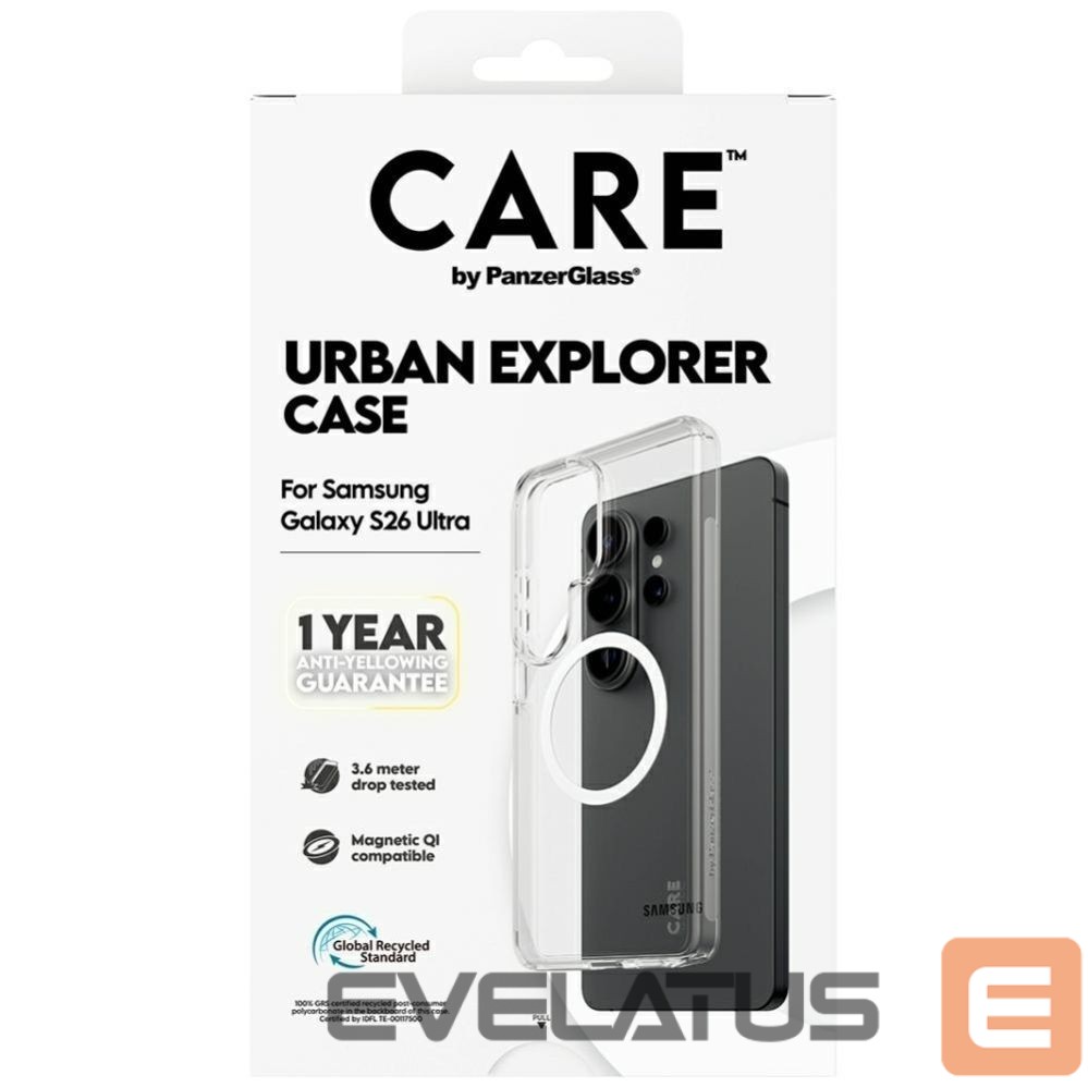 Muud kaubad Panzer Glass CARE by PanzerGlass Urban Explorer Transparent Case w. White Qi for Samsung Galaxy S26 Ultra - transparent