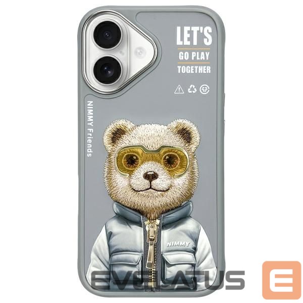 Other goods Nimmy Nimmy Cool&Cute 2.0 Bear Case for iPhone 16 - Gray