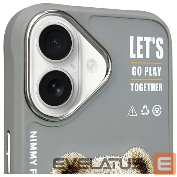 Other goods Nimmy Nimmy Cool&Cute 2.0 Bear Case for iPhone 16 - Gray