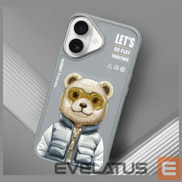 Other goods Nimmy Nimmy Cool&Cute 2.0 Bear Case for iPhone 16 - Gray