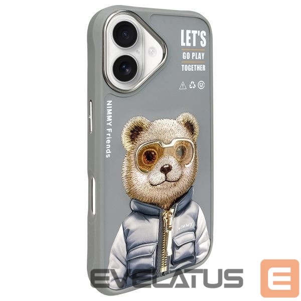 Other goods Nimmy Nimmy Cool&Cute 2.0 Bear Case for iPhone 16 - Gray