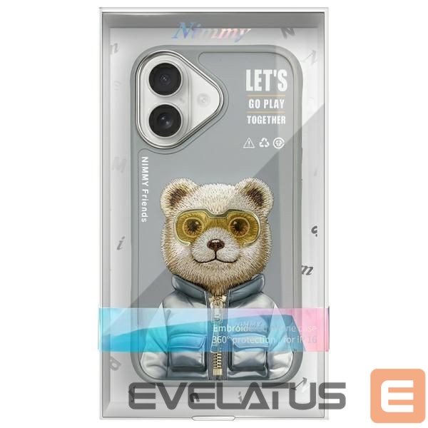 Other goods Nimmy Nimmy Cool&Cute 2.0 Bear Case for iPhone 16 - Gray