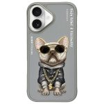 Citas preces Nimmy  Nimmy Glasses Cool Dog iPhone 16 Case - Gray 