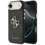 Kitos prekės Guess  Guess 4G Big 4G Classic Logo Case for iPhone Air - Black and Gold 