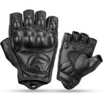 Bicycle accessory Rockbros  Rockbros 16220006005 XXL leather motorcycle gloves - black 